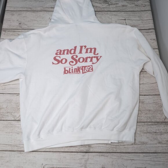 Blink-182 Where Are You? White Hoodie Men Size XL - Picture 11 of 11